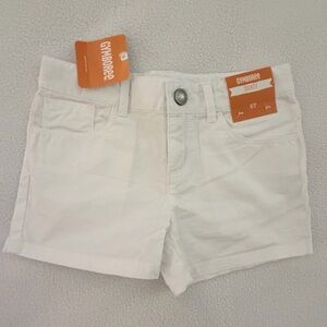 White Adjustable Waist SHORTIE Shorts